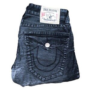 Vintage True Religion Jeans Size 29 RICKY Gray Corduroy Pants